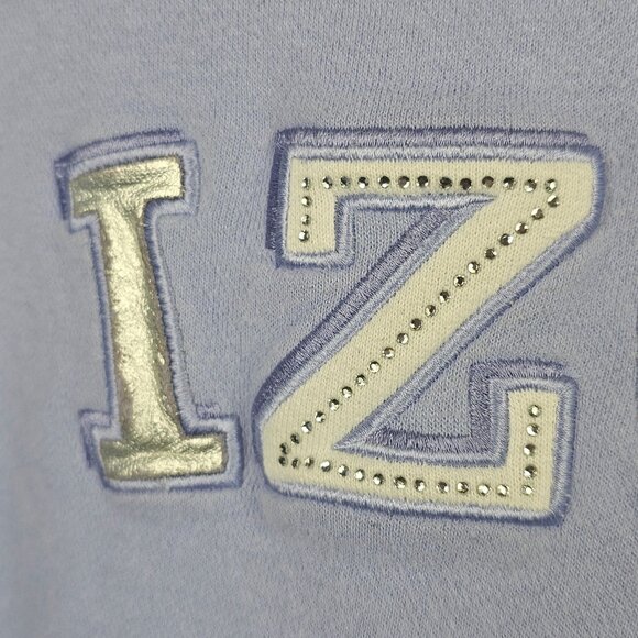 Soft Girl Cabin Winter Fall Harvest Comfy Casual Light Blue Sweatshirt Womens LG - Picture 5 of 15